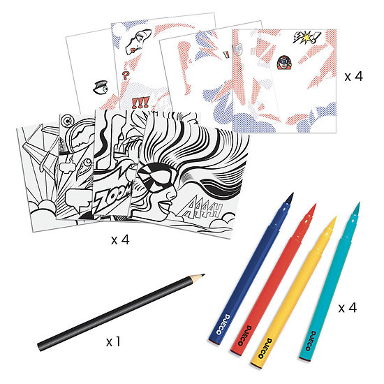eu Créatif 4 à 99 ans - Feutres Pinceaux et Décalcomanies Inspired by Roy  Lichtenstein