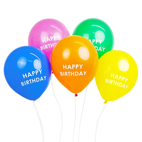 Ballons Joyeux Anniversaire - Lot de 5