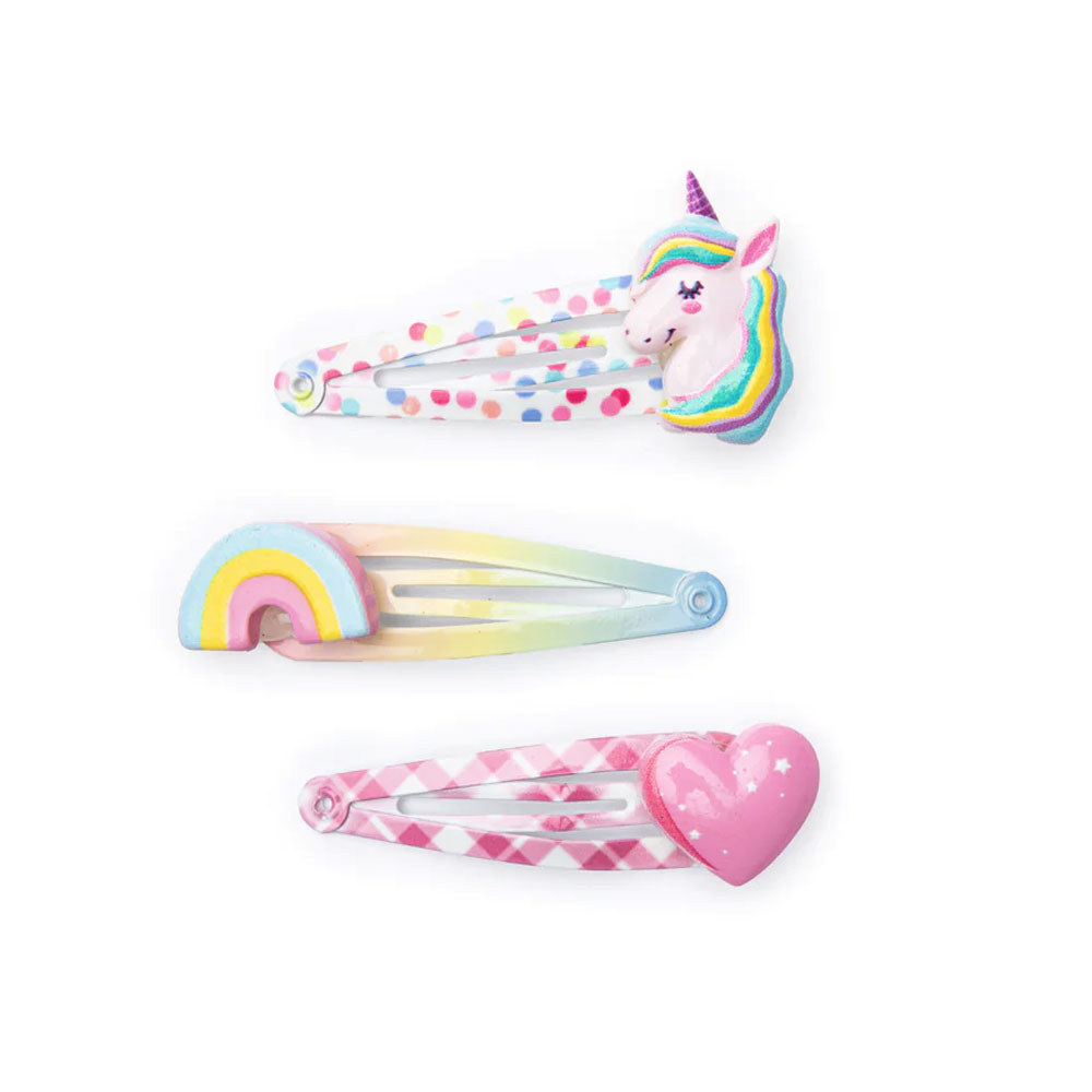 Lot de 3 barrettes Cutie Licorne