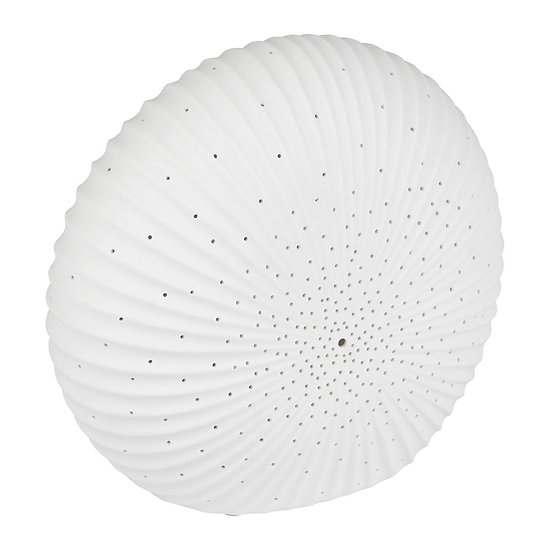 Lampe porcelaine blanche  décorative à poser - Disque