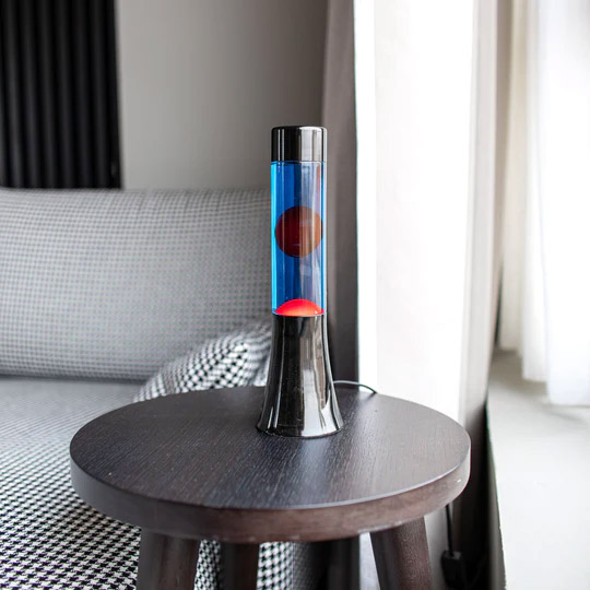 Lampe-A-lave-30-cm---Mini-Lava-Lamp---Liquide-Bleu-ET-Lave-Rouge-MAGMA-LAMP