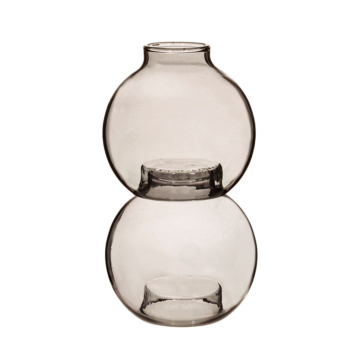 Vase design Bulle empilable Gris