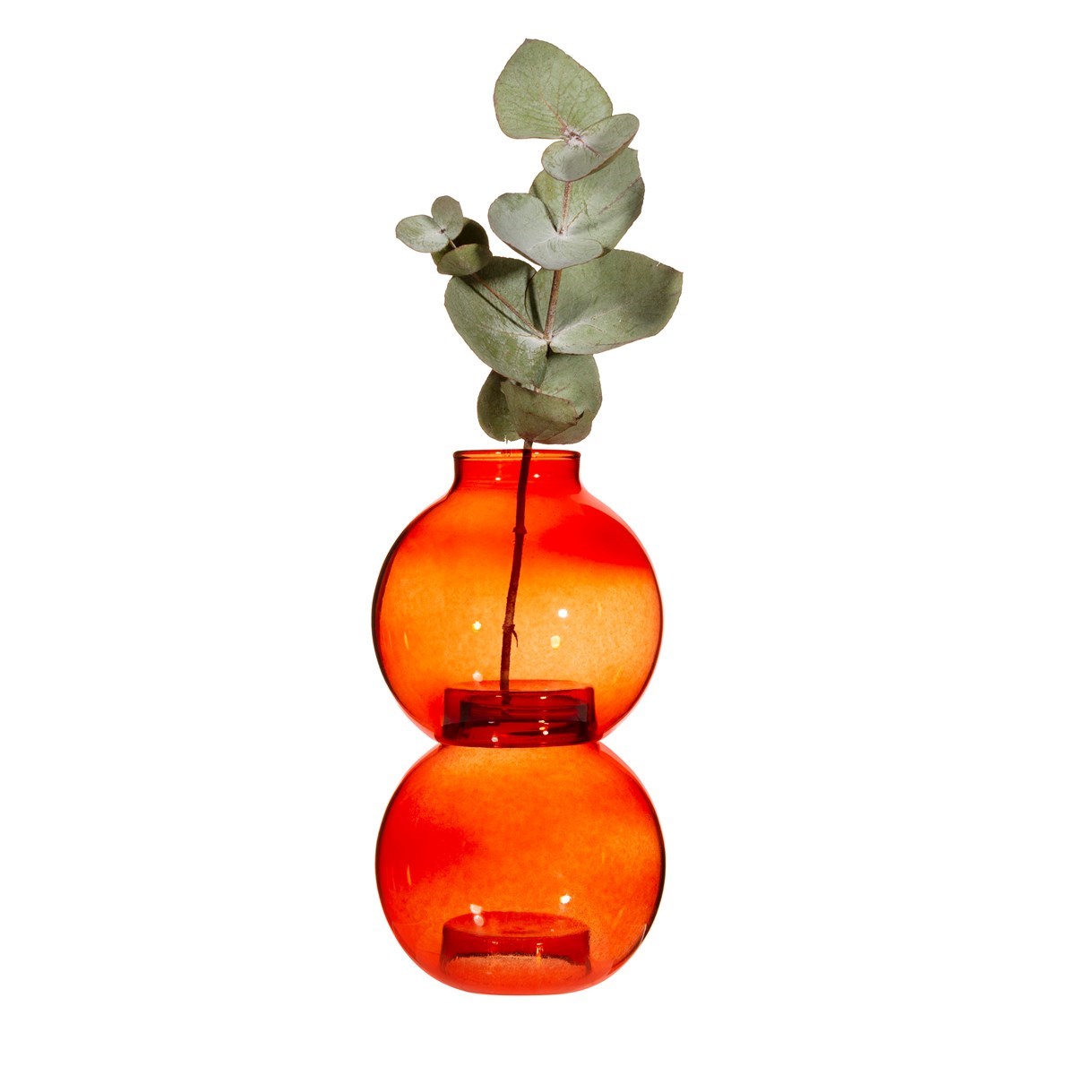 Vase design Bulle empilable - Rouge