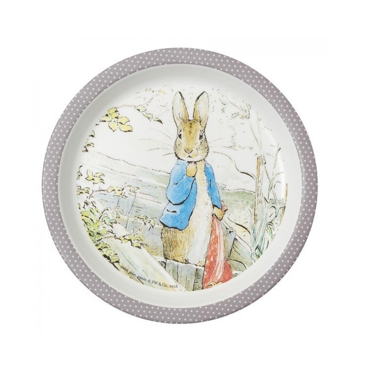 Assiette Bébé Pierre Lapin - 18 cm - Repas/Set de repas - Bonjour