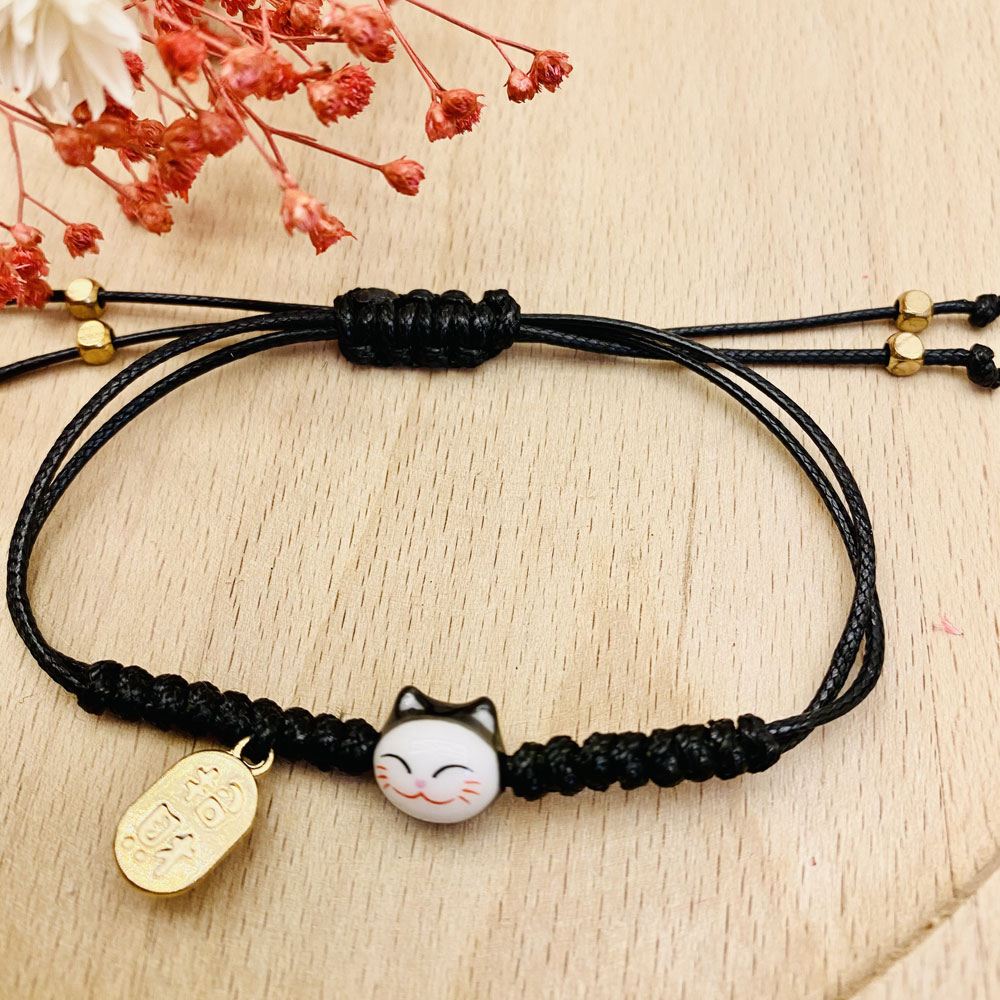 Bijoux enfant, bracelet, collier et boucles d'oreilles chat