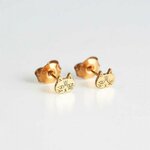 Boucles doreilles clous Chat