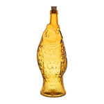 Bouteille en verre Poisson 1L – Orange Ocré