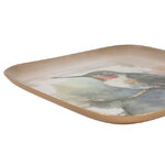 Plateau Métal Colibri multicolore 16cm