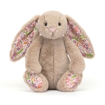 Peluche Jellycat Lapin Beige Liberty Pétale - Blossom Beige Bunny Petal - Small BPS6BM 18cm