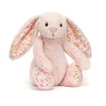 Peluche Jellycat Lapin Rose Liberty Cerise - Blossom Blush Bunny Cherry Small BPS6EC 18 cm
