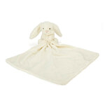 Doudou plat bébé Jellycat Lapin Blanc Crème - Bashful Cream Bunny Soother - STH4BC - 34 cm