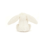 Doudou plat bébé Jellycat Lapin Blanc Crème - Bashful Cream Bunny Soother - STH4BC - 34 cm
