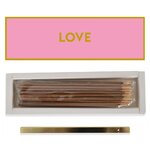 Coffret design de 30 Batons d'encens avec support - Parfum Pivoine - LOVE