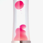 Lampe à lave 40 cm - Rose gold - Liquide  Transparent & Lave Magenta