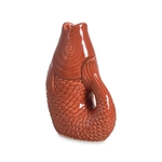 Petit Vase Poisson en céramique Terracotta 12cm
