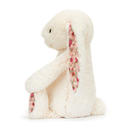 Peluche Jellycat Lapin Blanc Crème Liberty Fraise - Blossom Cream Bunny Berry - Medium BMP3MS 31cm