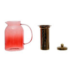 Théière en Verre Borosilicate avec filtre 1,5L - Rouge Grenat