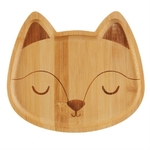 JQY002_A_Woodland_Fox_Bamboo_Plate