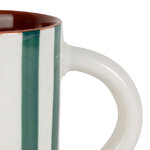 Mug céramique Design Lines Vert Emeraude 40cl