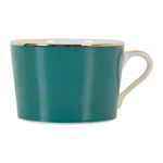 Tasse et soucoupe en porcelaine Vert Emeraude - 37cl