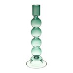 Bougeoir Design en verre Bulles - 23,5cm