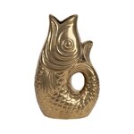 Vase Poisson en céramique doré - 30,5 cm