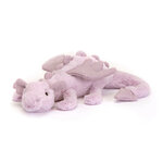 Peluche Jellycat Dragon Violet Lavande - Lavender Dragon Little - LAV6DDL 30cm