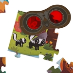 Puzzle 35 pcs - Détective Forêt avec lunettes - Dès 3 ans