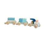 Jouet en bois - Train modulable bleu - Dès 1 an