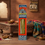 Coffret de 40 Bâtons d'encens avec support en manguier - Parfum Bois de Santal