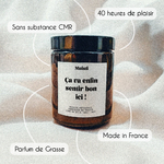 Bougie Artisanale Parfumée - Aimez-vous bordel de merde - Musc Blanc