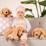 Peluche Chien allongé beige Golden Retriever Teddy Hermann 28 cm