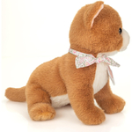 Peluche Bébé Chat Roux et Blanc 24 cm - Teddy Hermann