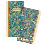 Répertoire Adresses Floral Bleu Fleurs Rouges - Gwenaëlle Trolez Créations