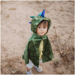 Cape deguisement enfant Dragon vert - 3 et 4 ans