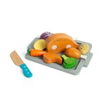 Dinette en bois - Le poulet rôti et ses petits légumes - Dès 18 mois