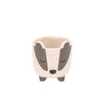 Petit cache pot sur pied Blaireau