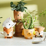 Petit cache pot sur pied Tigre