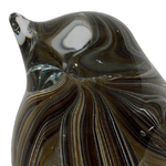 Presse Papier en verre Oiseau décoratif - Ambre
