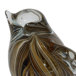 Oiseau décoratif en verre à poser - Ambre