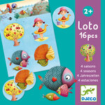 Loto 4 saisons (DJ08123) - Jeu loto apprentissage saisons observation - Dès 2 ans