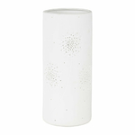 Lampe porcelaine blanche décorative ajourée à poser  Petite Fleur