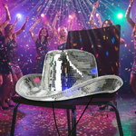 Chapeau de Cowboy Boule à Facettes Disco