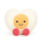 Peluche Jellycat Œuf Cœur - Amuseables Heart Boiled Egg - A6BEHE 12cm