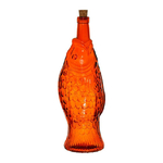 Bouteille Poisson en verre Orange Tangerine