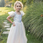 Robe Étincelante Rainbow Sherbet - Taille 3-4 ans
