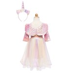Robe Licorne avec Ailes et Serre-tête 5/6 ans