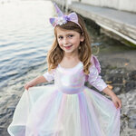 Robe Licorne avec Ailes et Serre-tête 5/6 ans