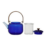 Théière Striée avec filtre Dilacia 85cl en verre borosilicate