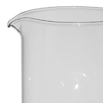 Pichet en verre borosilicate - décor citrons en verre soufflé - 1,3 L - 10,5 × 9 × H 22 cm